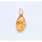 Pendentif Citrine Cage Laiton