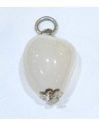 Pendentif Cristal de Roche Laiteux
