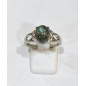 Bague Labradorite Acier Inox Taille Réglable