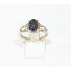 Bague Onyx Acier Inox Réglable