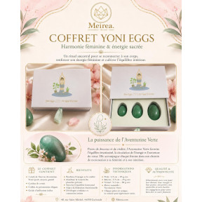 Œufs de Yoni Aventurine Verte X3 ( 3/4/5 cm)