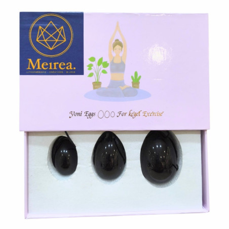 Œufs de Yoni Onyx X3 ( 3/4/5 cm)