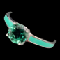 Bague tourmaline verte Acier inox taille 54