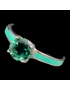 Bague tourmaline verte Acier inox taille 54