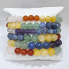 Bracelet 7 Chakras Pierres Rondes
