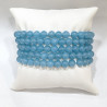 Bracelet Quartz Bleu Pierres Rondes 6mm