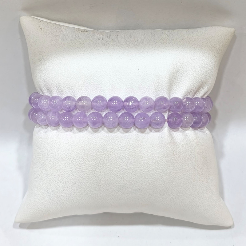 Bracelet Jade Lila Pierres Rondes 6mm