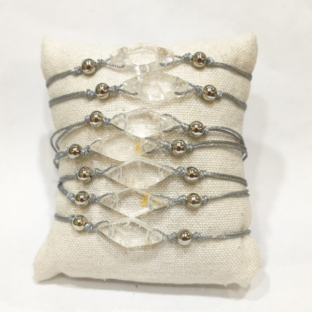 Bracelet Cristal de Roche sur Cordon