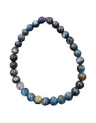 Bracelet Cyanite Bleue Pierres Rondes