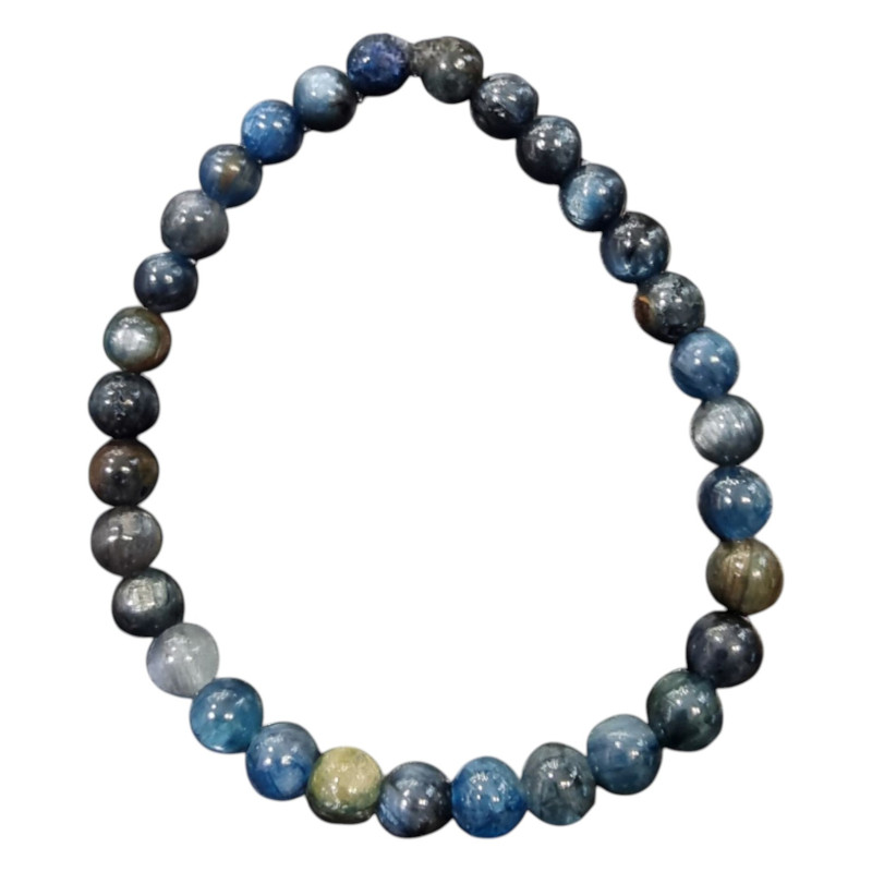 Bracelet Cyanite Bleue Pierres Rondes