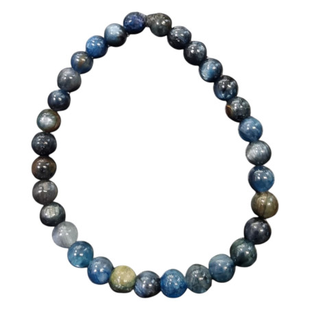 Bracelet Cyanite Bleue Pierres Rondes