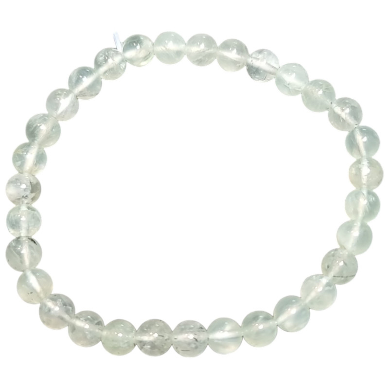 Bracelet Prehnite Pierres Rondes