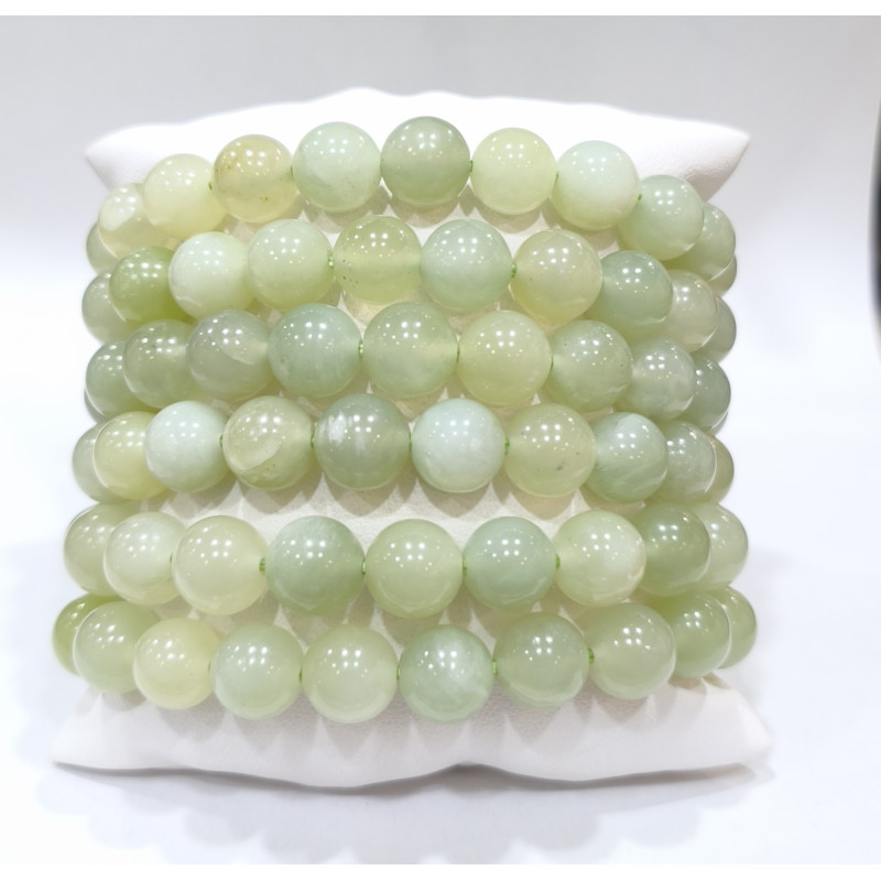 Bracelet Jade de Chine Pierres Rondes