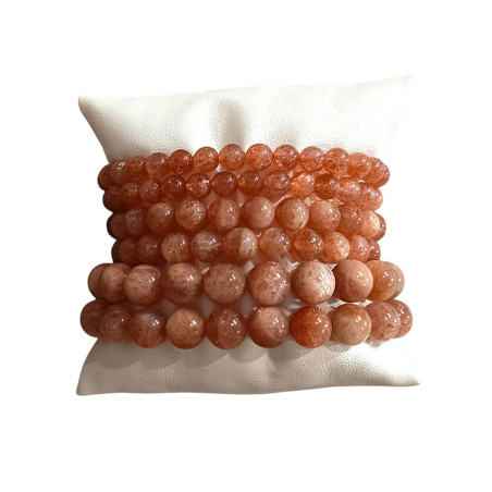 Bracelet Pierre de Soleil Pierres Rondes