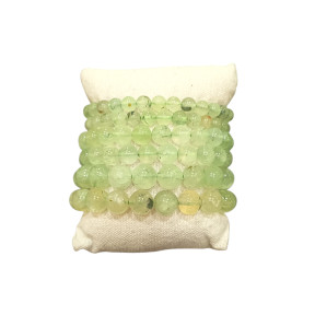 Bracelet Prehnite Pierres Rondes