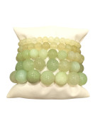 Bracelet Jade de Chine Pierres Rondes