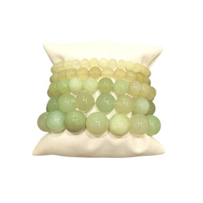 Bracelet Jade de Chine Pierres Rondes