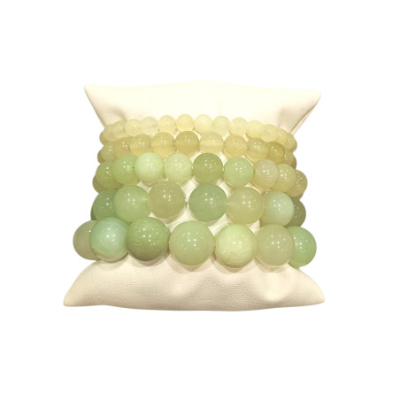 Bracelet Jade de Chine Pierres Rondes