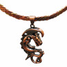 Collier Cuivre et Laiton avec Pendentif Dragon Diamètre 16 cm