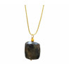 Pendentif Labradorite sur Cordon Réglable