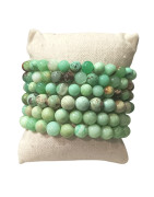 Bracelet Chrysoprase A+ Pierres Rondes