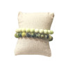 Bracelet Chrysoprase Citron pierres rondes