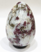 Œuf de Yoni Tourmaline Rose Percé 5 cm