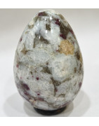 Œuf de Yoni Tourmaline Rose Percé 5 cm