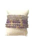 Bracelet Amétrine Pierres Rondes