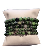 Bracelet Rubis Zoïsite Pierres Rondes (s)