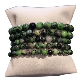 Bracelet Rubis Zoïsite Pierres Rondes (s)
