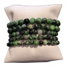 Bracelet Rubis Zoïsite Pierres Rondes (s)
