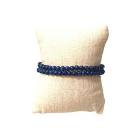 Bracelet Cyanite Bleue Pierres Rondes