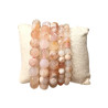 Bracelet Agate Fleur Pierre Rondes