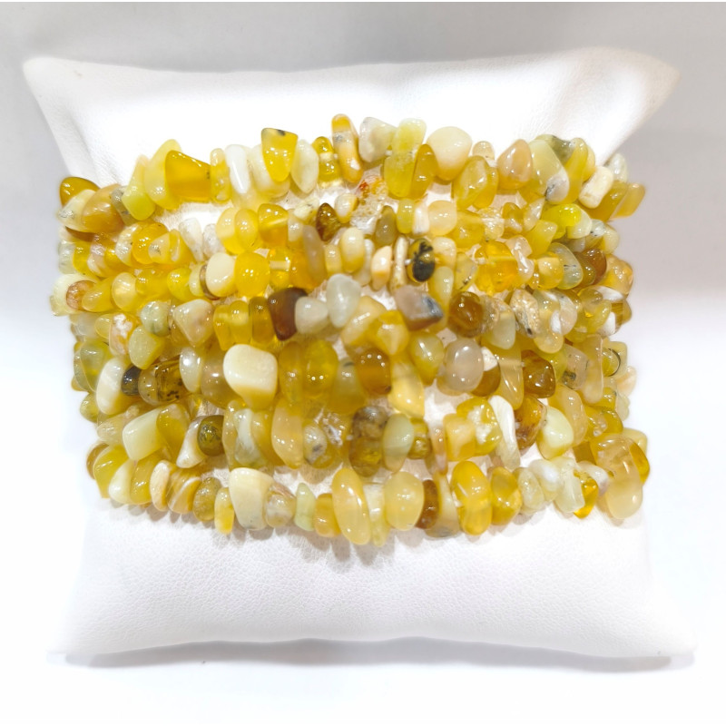 Bracelet Opale Jaune Baroque