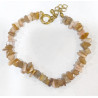 Bracelet Pierre de Lune Baroque avec Fermoir 19 cm + 5 cm