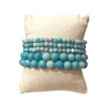 Bracelet Larimar Pierres rondes (s)