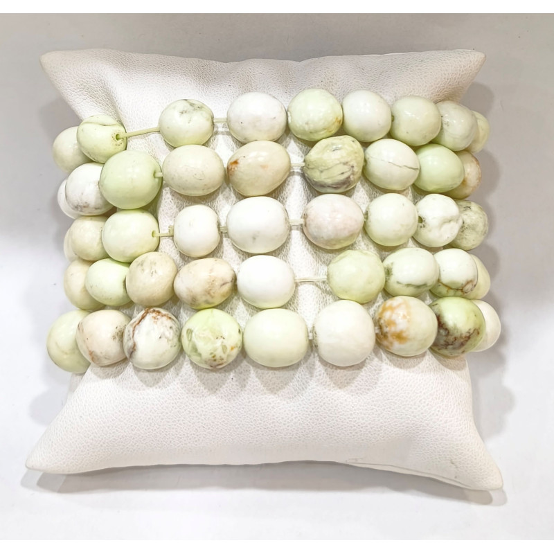 Bracelet Magnésite Citron Forme Olive