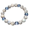 Bracelet Labradorite et Aqua aura Pierres rondes 10mm