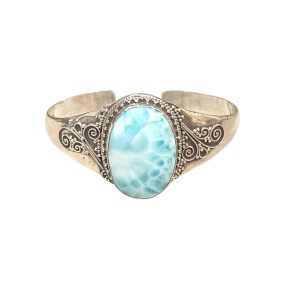 Bracelet Larimar Ethnique Argent 925