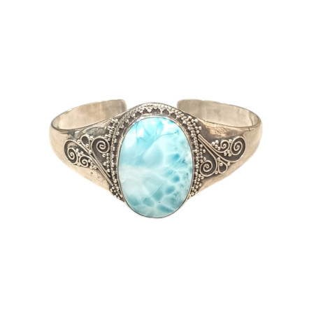 Bracelet Larimar Ethnique Argent 925