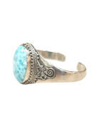 Bracelet Larimar Ethnique Argent 925