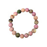 Bracelet Opale Multicolore Pierres Rondes 10mm
