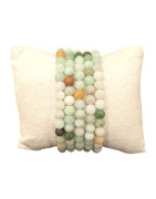 Bracelet Jade de Birmanie Pierres Rondes 6mm