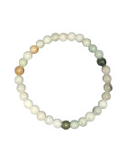 Bracelet Jade de Birmanie Pierres Rondes 6mm