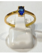 Bague Saphir Plaquée Or