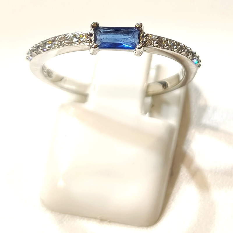 Bague Saphir Zirconium Argent 925