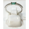 Bague Emeraude Zirconium Argent 925