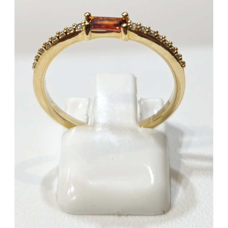 Bague Zirconium Plaquée Or