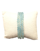 Bracelet Calcite Bleue Pierres Rondes 4mm